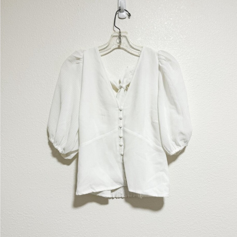 Abercrombie & Fitch White Blouse Top